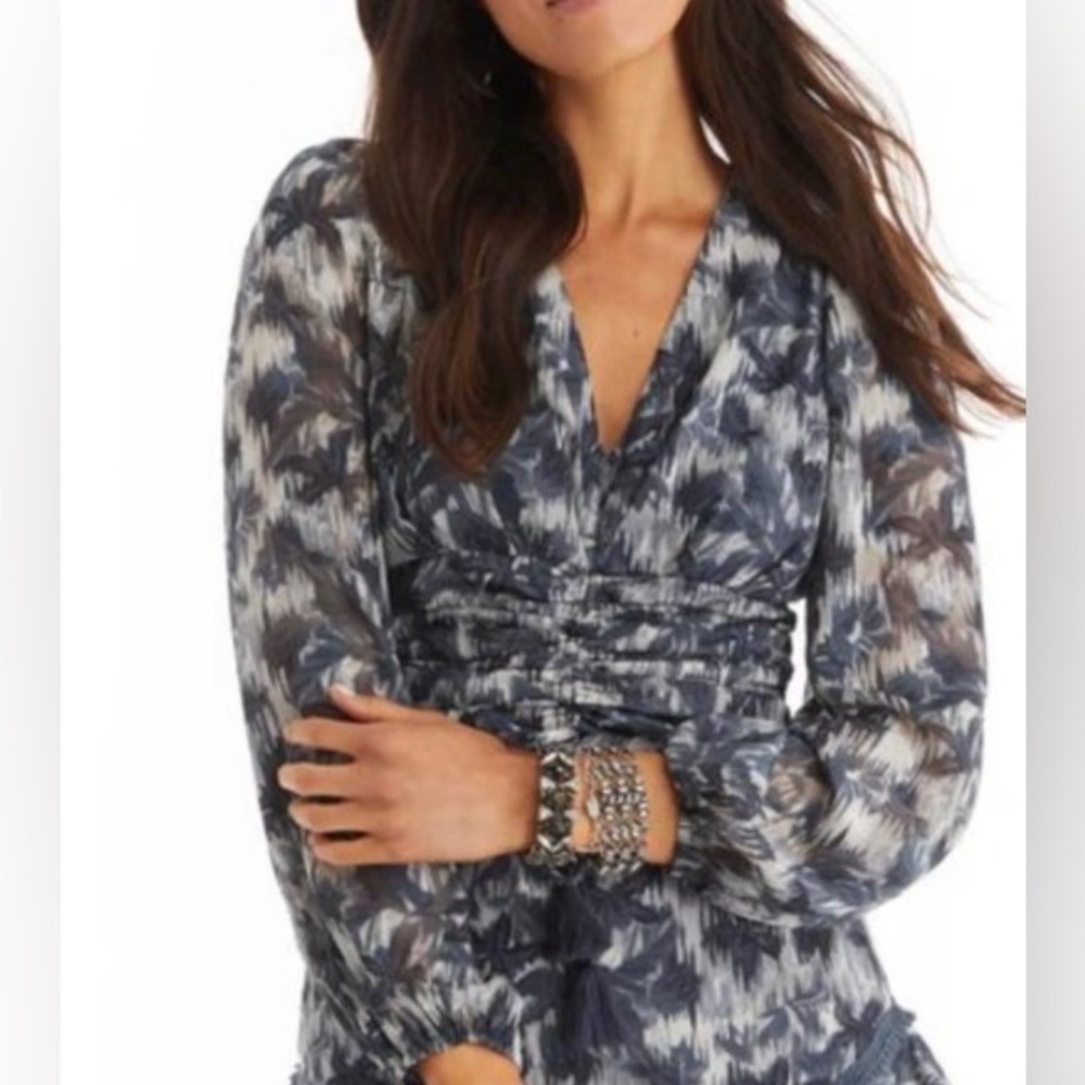 Allison New York Parker Blouse Charcoal Grey Small - Picture 8 of 10